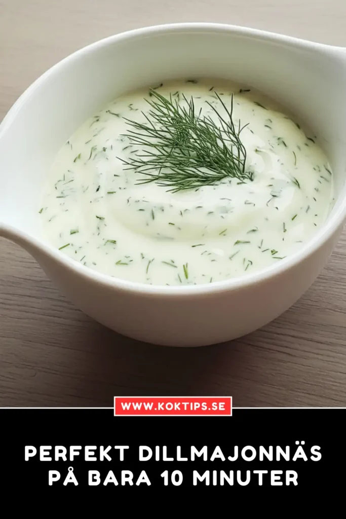 Perfekt Dillmajonnäs på bara 10 minuter