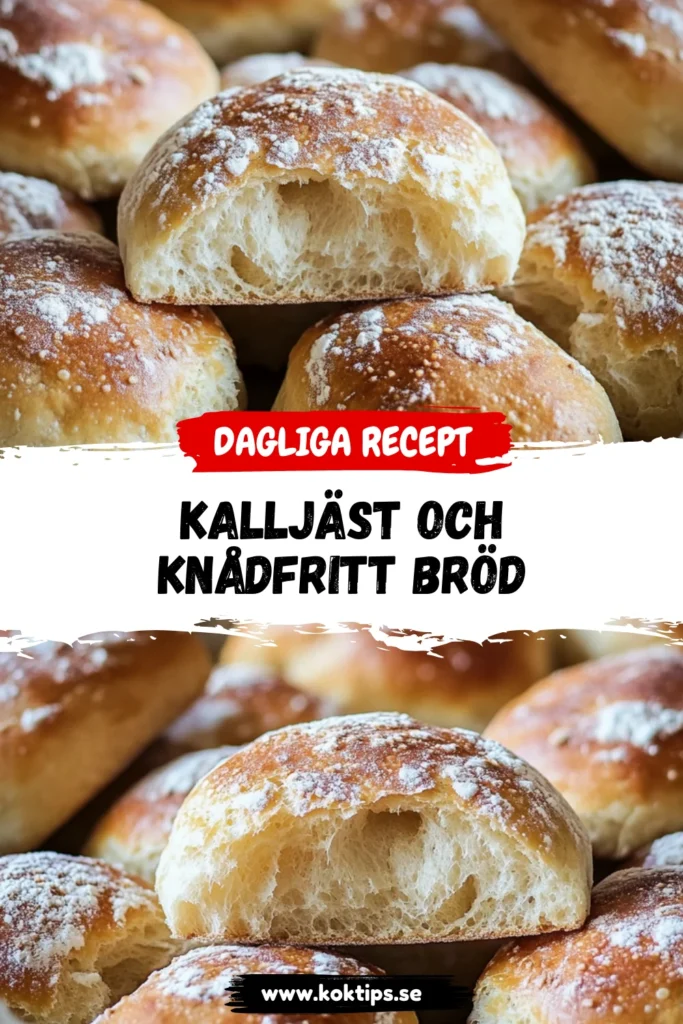 Kalljäst och knådfritt bröd