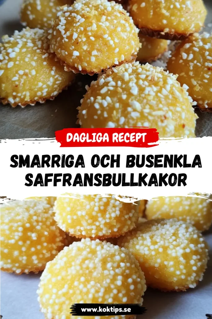Smarriga och busenkla saffransbullkakor