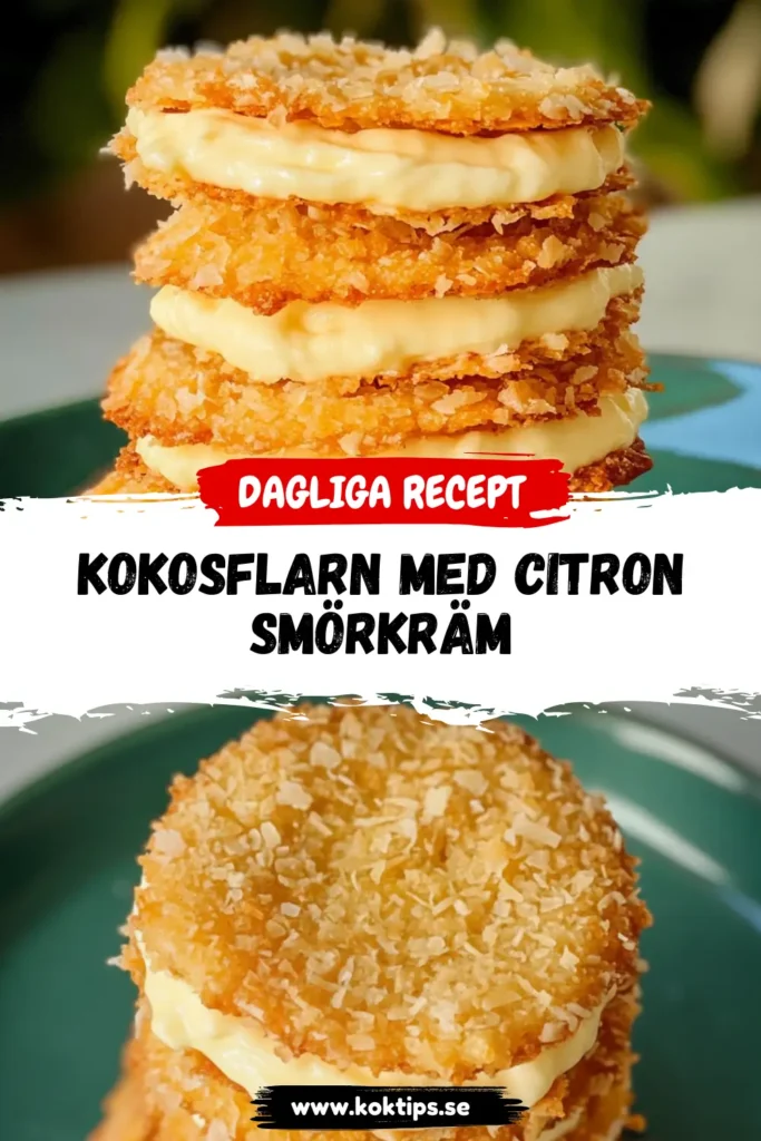 Kokosflarn med citronsmörkräm