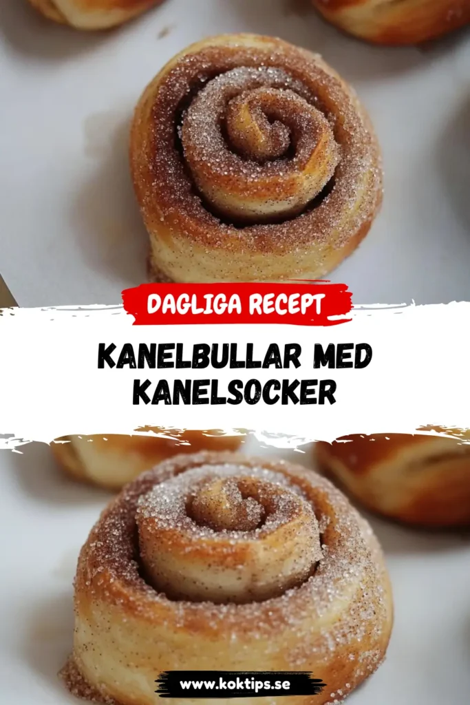 Kanelbullar med kanelsocker