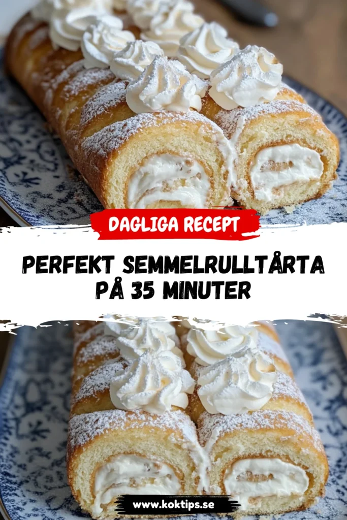 Perfekt Semmelrulltårta på 35 minuter