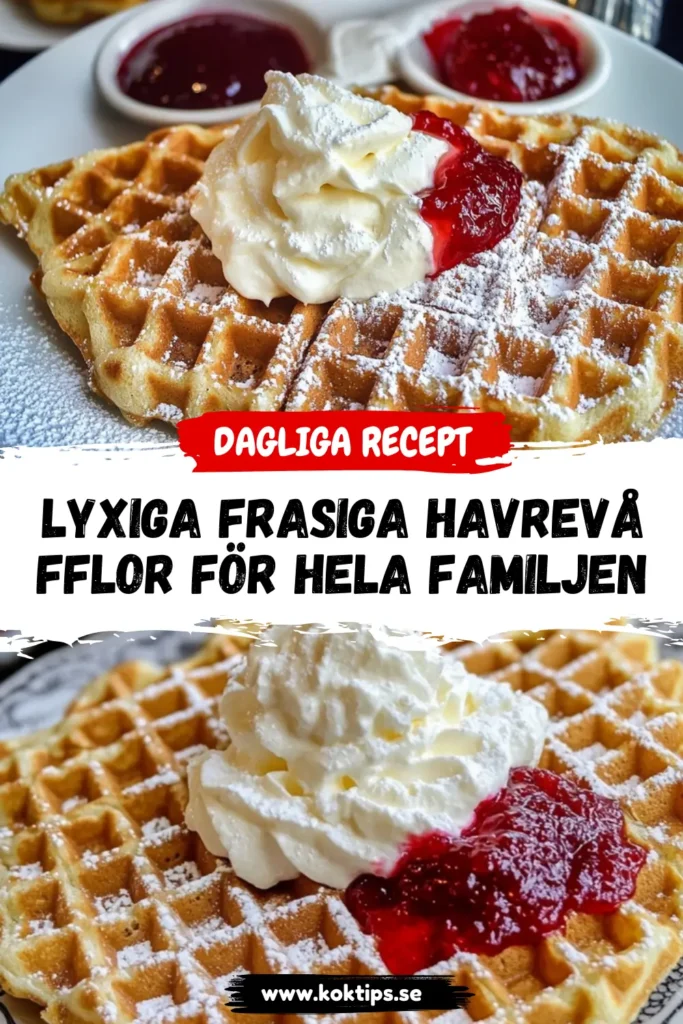 Lyxiga Frasiga havrevåfflor för hela familjen