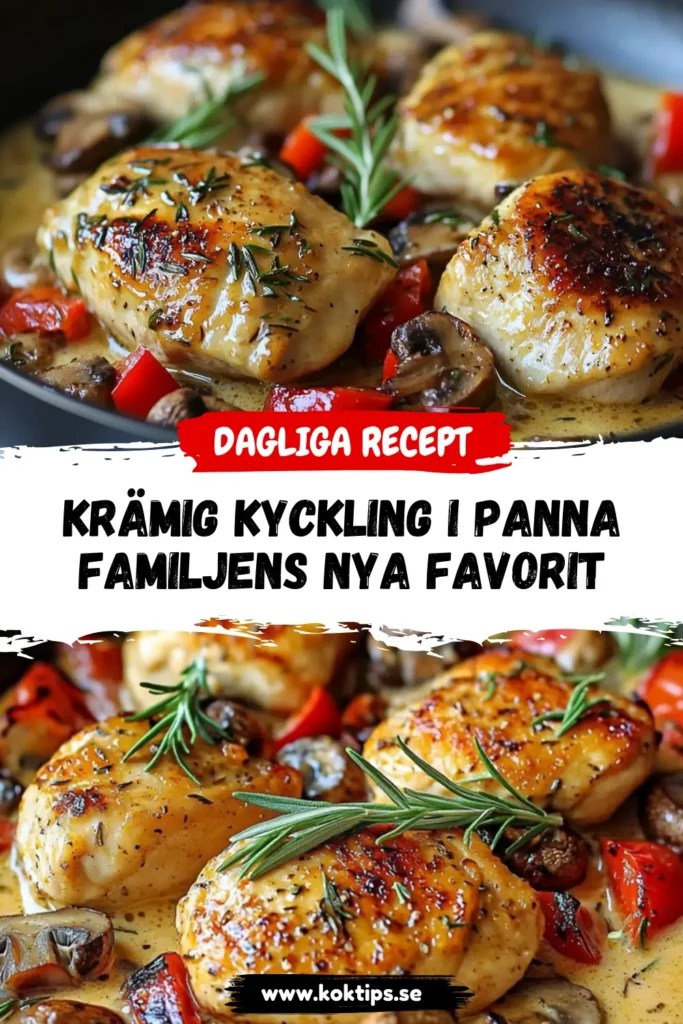 Krämig kyckling i panna: Familjens nya favorit