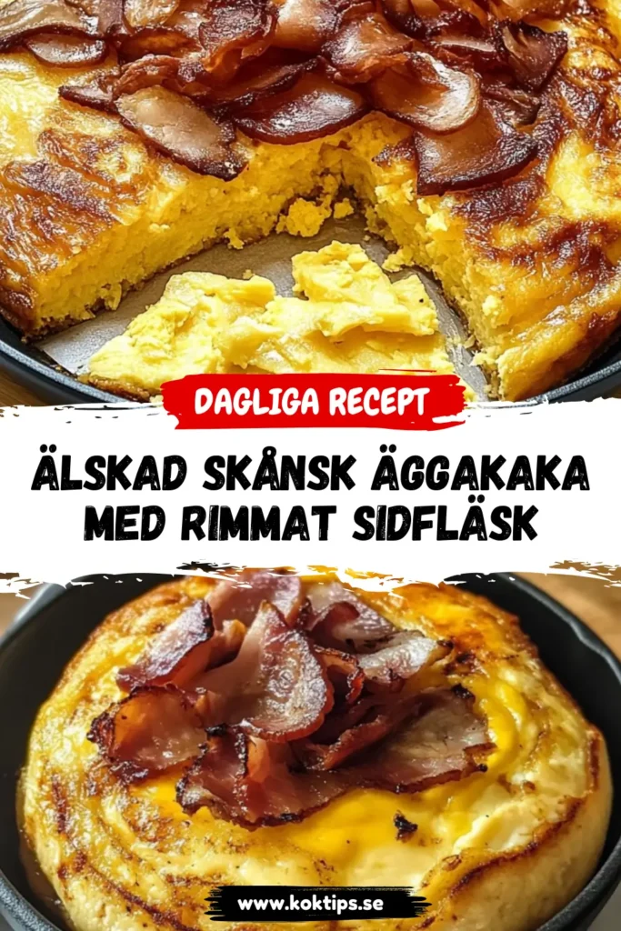 Älskad Skånsk Äggakaka med Rimmat Sidfläsk