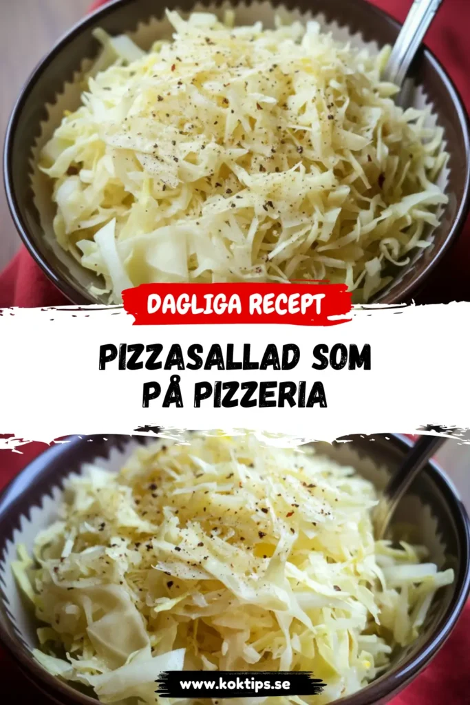 Pizzasallad som på pizzeria