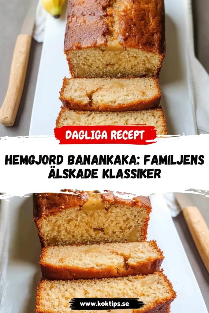 Hemgjord Banankaka: Familjens älskade klassiker