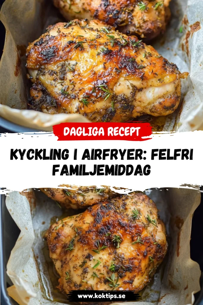 Kyckling i airfryer: Felfri familjemiddag