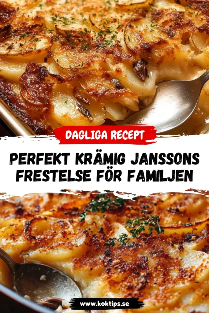 Perfekt Krämig Janssons frestelse för familjen
