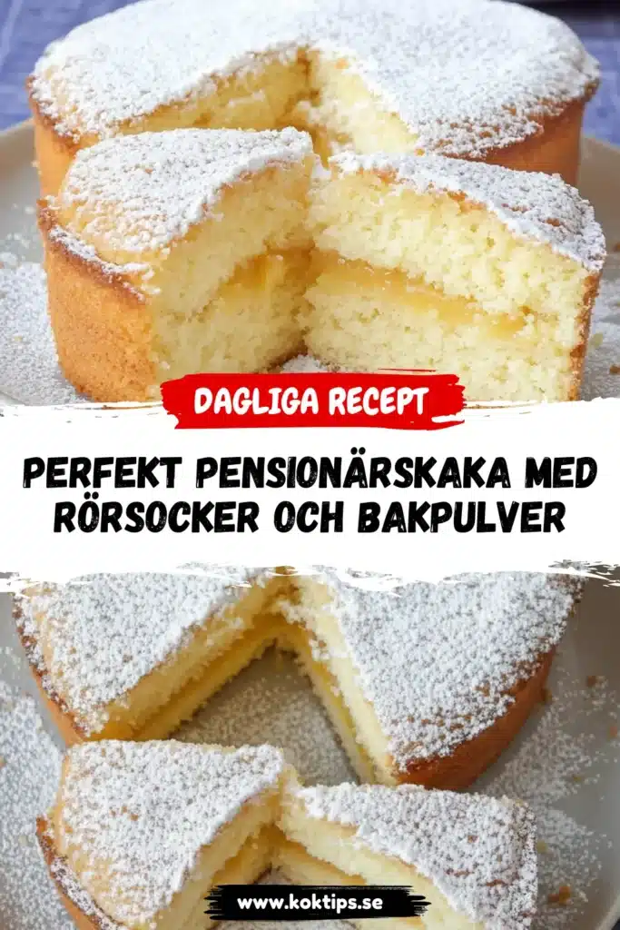 Perfekt Pensionärskaka med rörsocker och bakpulver