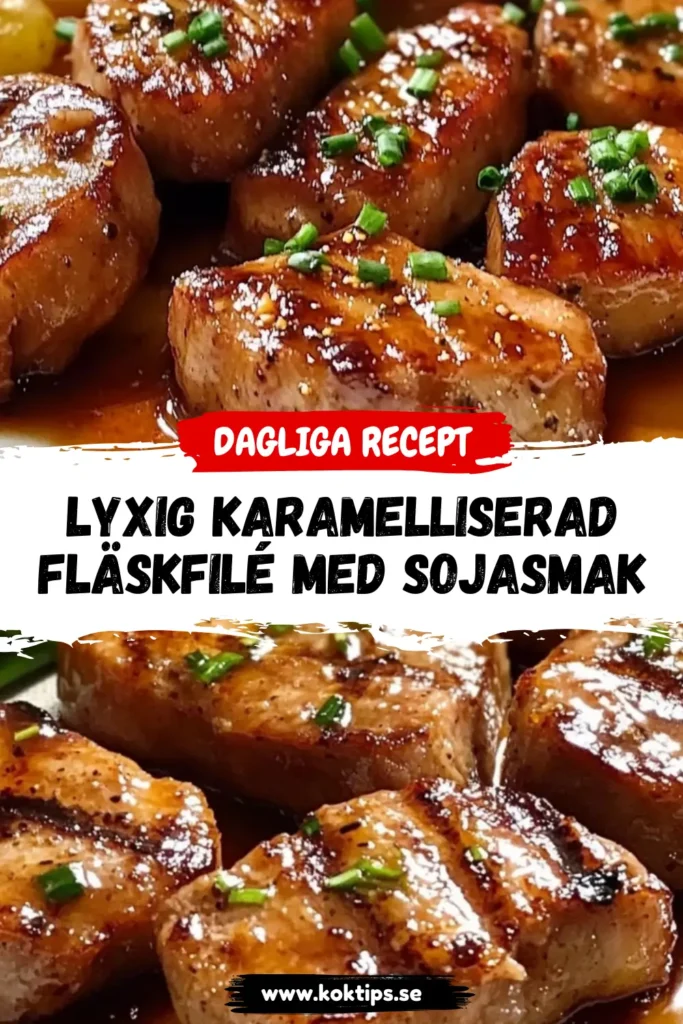 Lyxig Karamelliserad Fläskfilé med sojasmak