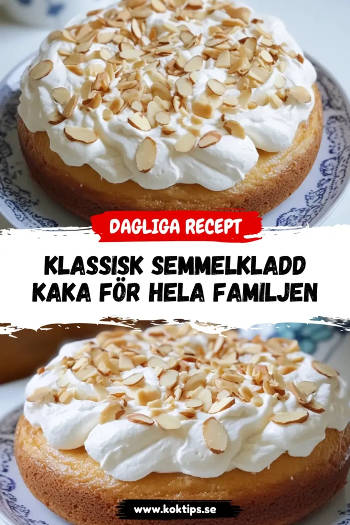 Klassisk Semmelkladdkaka för hela familjen