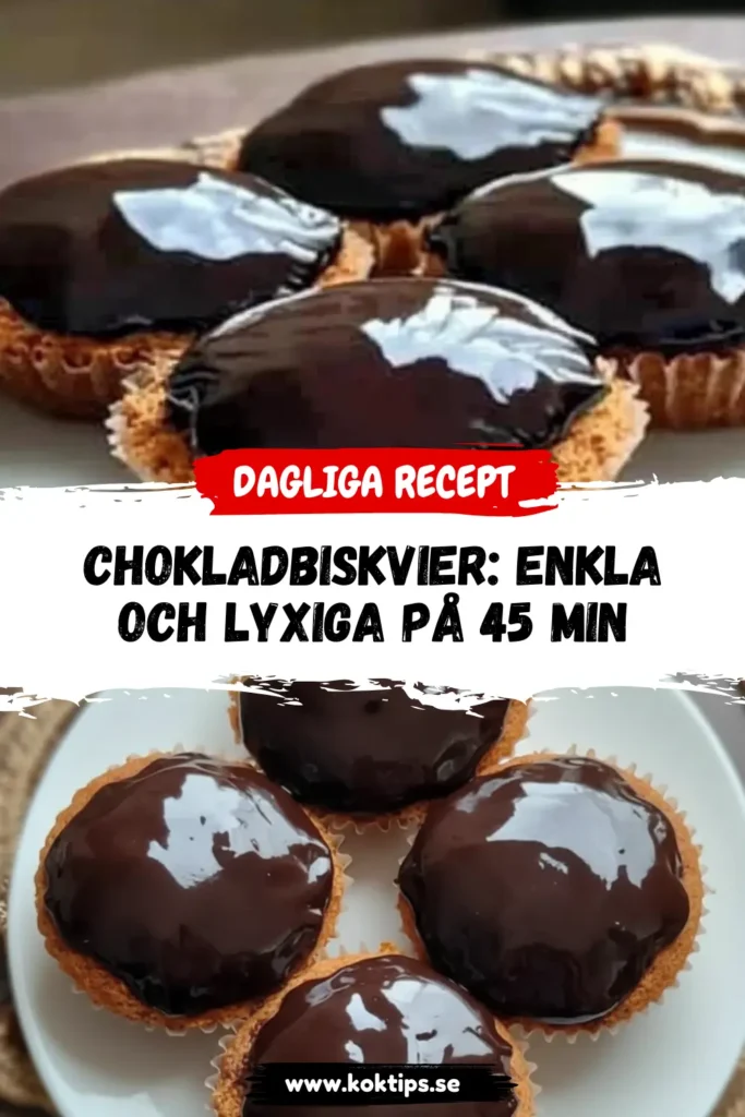 Chokladbiskvier: Enkla och lyxiga på 45 min