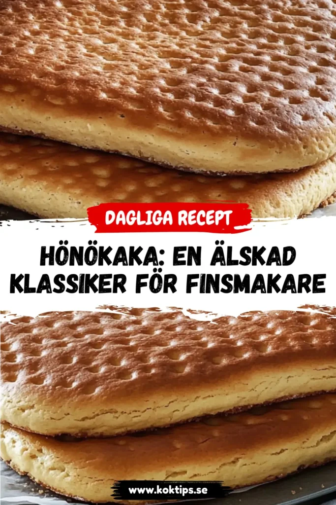 Hönökaka: En älskad klassiker för finsmakare