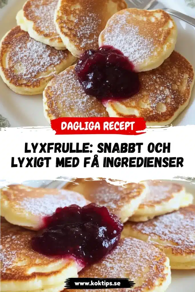 Lyxfrulle: Snabbt och Lyxigt med Få Ingredienser