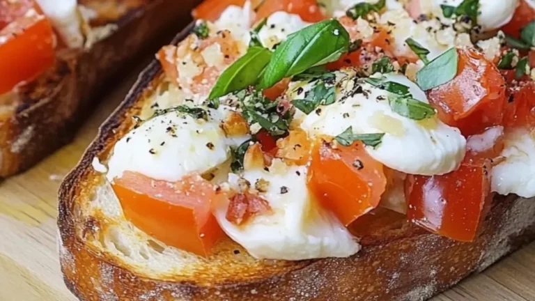 Klassisk bruschetta med mozzarella