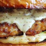 Krispig kycklingburgare med sojamajonnäs