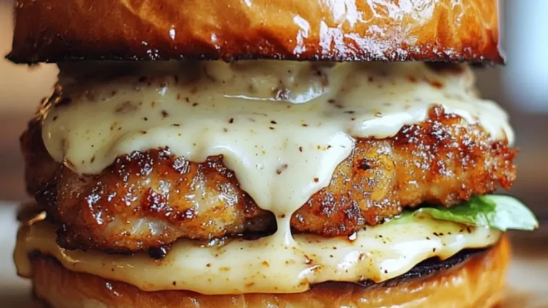 Krispig kycklingburgare med sojamajonnäs