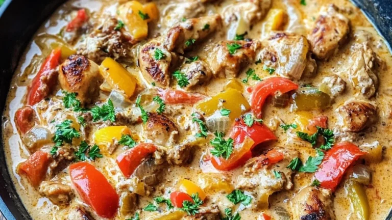 Enkel Kycklingkebabgryta med krämig twist