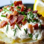 Bakad potatis med krämig baconröra