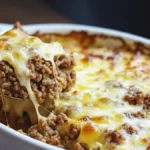 Köttfärsgratäng med curry och ananas