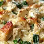 Gräddig kycklingpasta allt-i-ett