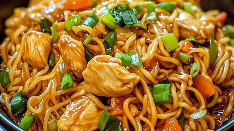 Chicken Chow Mein med den bästa Chow Mein-såsen