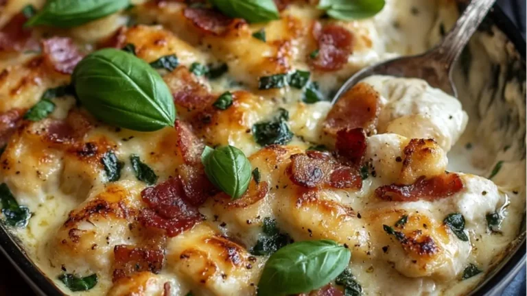 Lyxig Kyckling och bacongratäng på 40 min