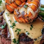 Filet Mignon med Hummerstjärt och Krämig Sås