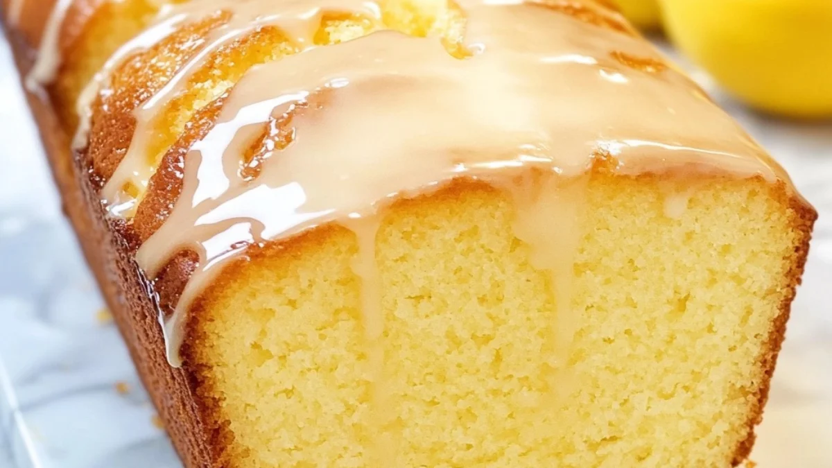 Citron Pound Cake med 4 ingredienser