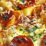 Fyllda skal med pepperonipizza