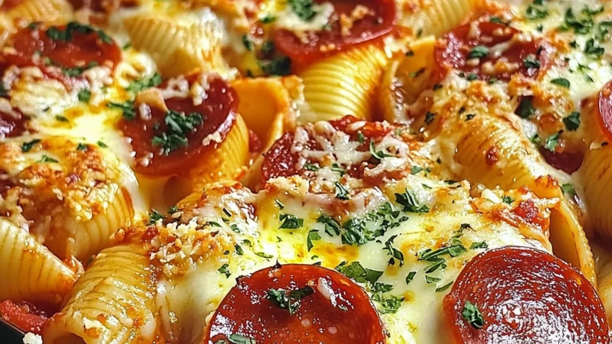 Fyllda skal med pepperonipizza