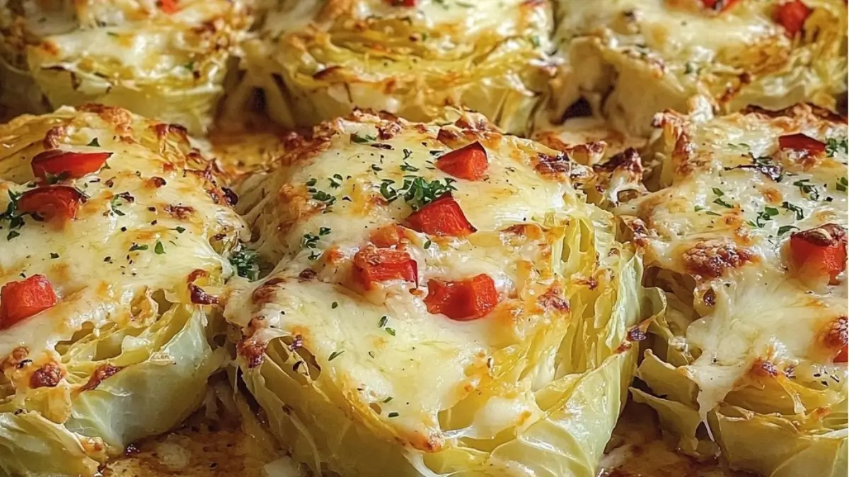 Krispiga veganska kålbiffar med krämig ostsås