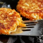 Saftiga vegetariska morotsbiffar med halloumi-touch