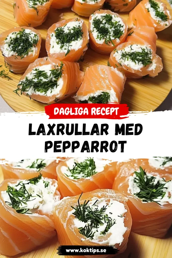 Laxrullar med pepparrot