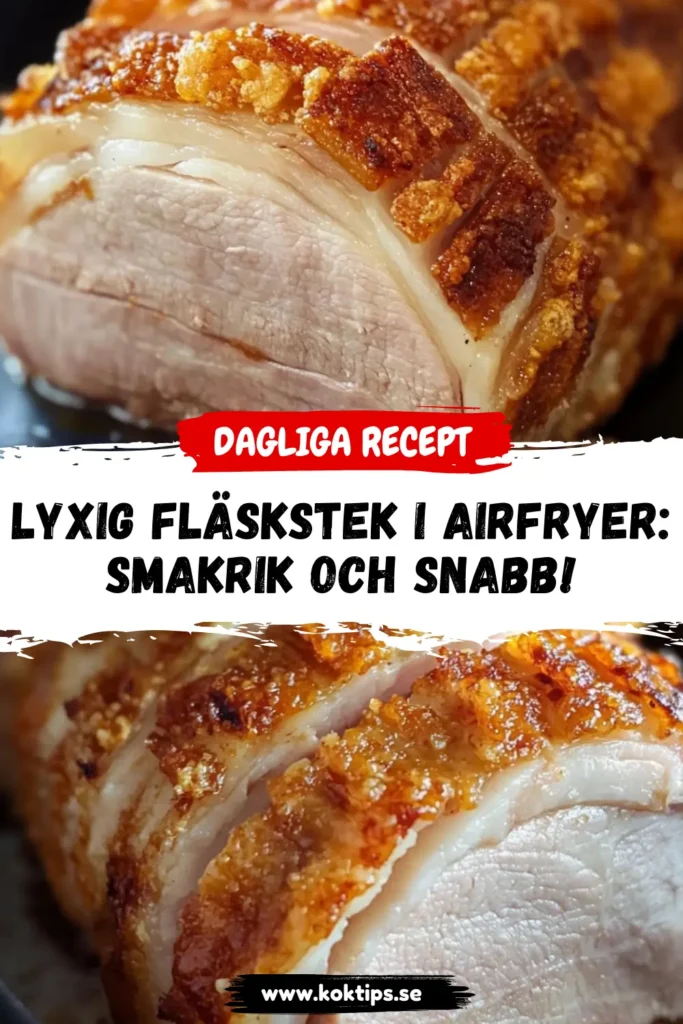 Lyxig Fläskstek i airfryer: Smakrik och snabb!