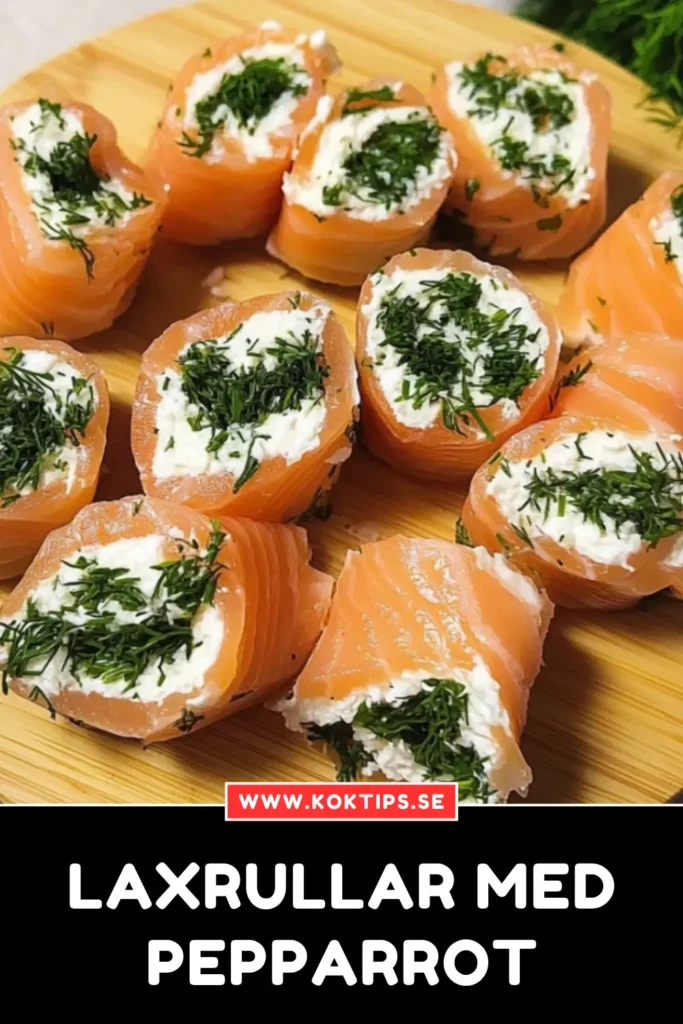 Laxrullar med pepparrot