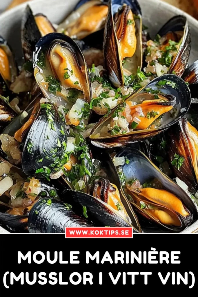 Moule marinière (Musslor i vitt vin)