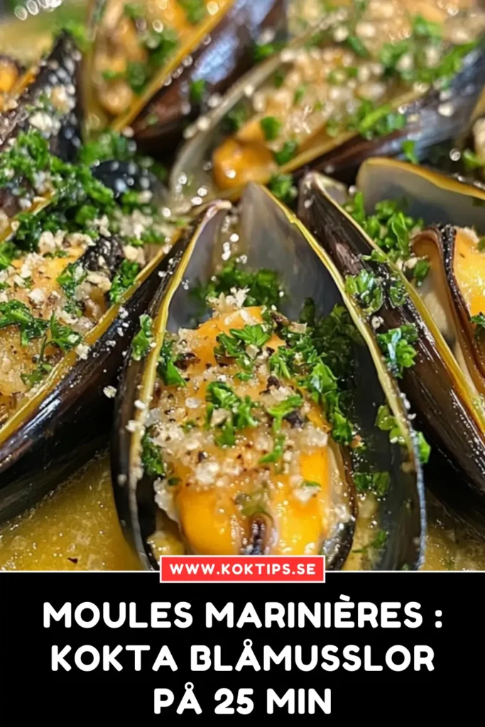 Moules marinières : Kokta blåmusslor på 25 min