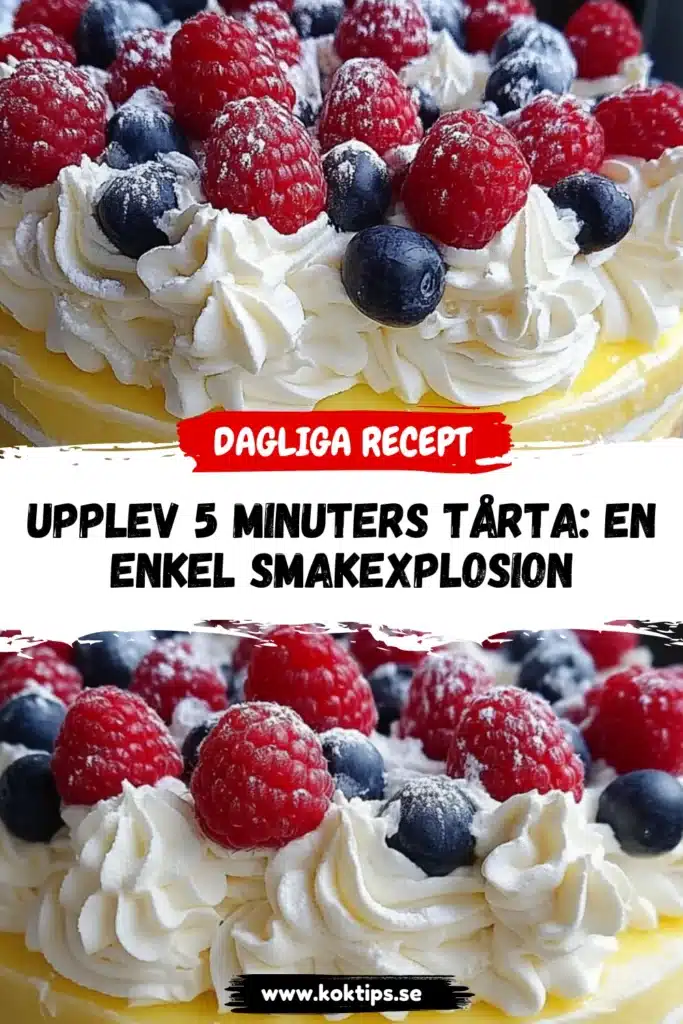 Upplev 5 minuters tårta: En enkel smakexplosion