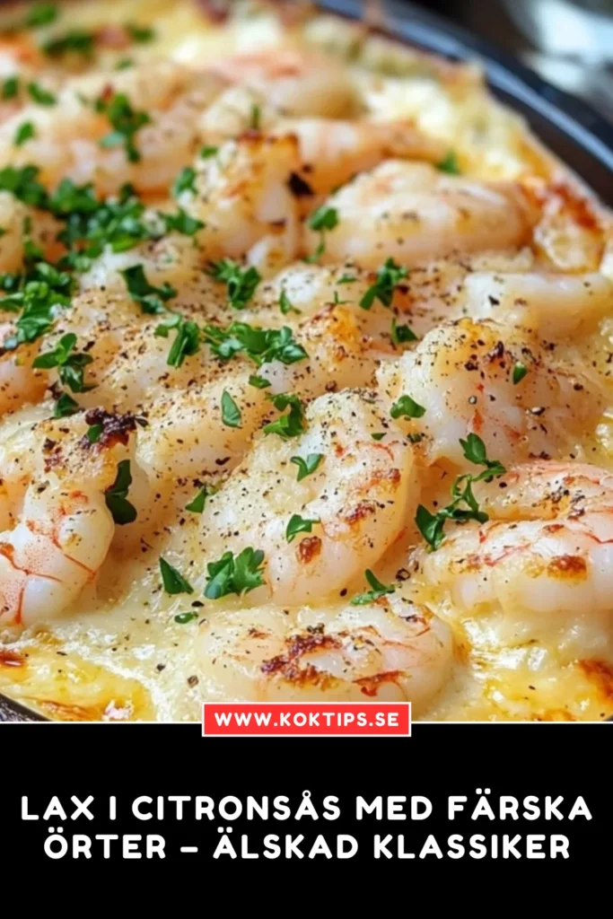 Lax i citronsås med färska örter – älskad klassiker