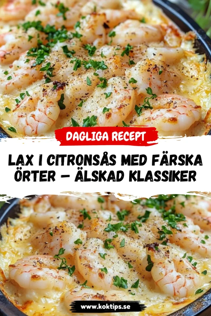 Lax i citronsås med färska örter – älskad klassiker