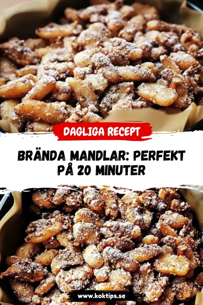Brända mandlar: Perfekt på 20 minuter