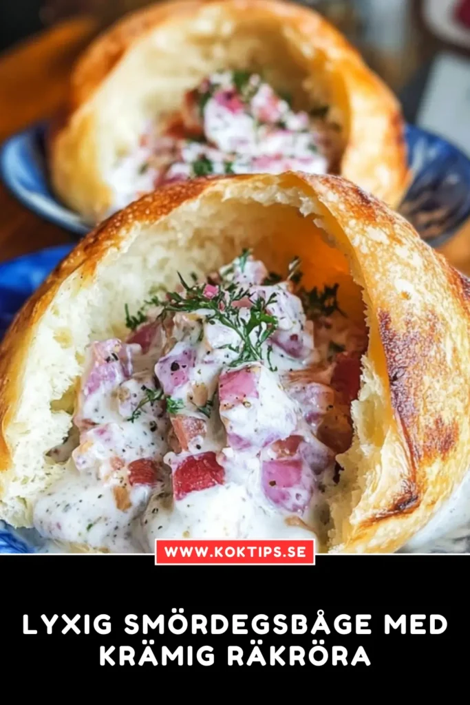 Lyxig Smördegsbåge med räkröra