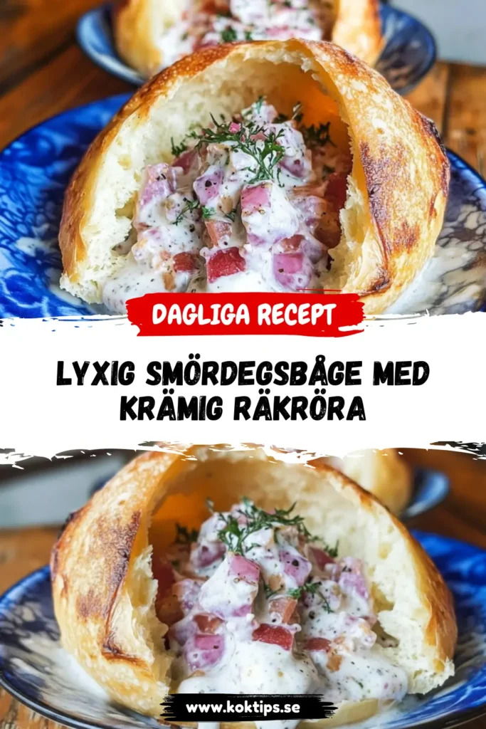 Lyxig Smördegsbåge med räkröra