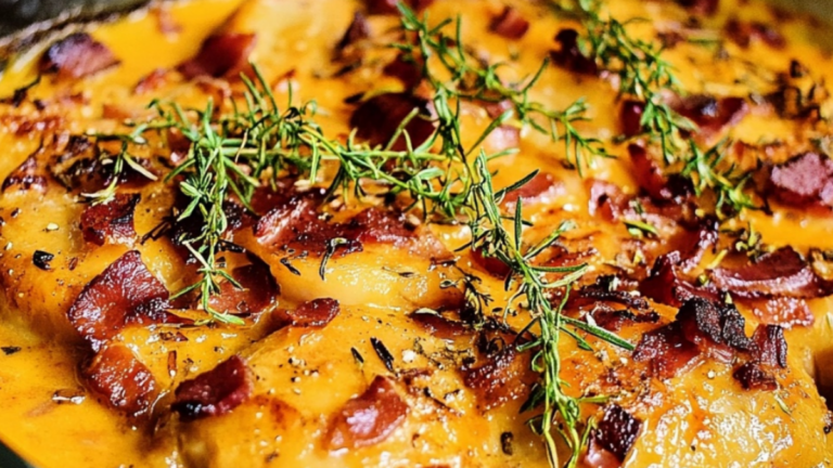 Italiensk kyckling med bacontäcke