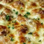 Lyxig Gratäng med kycklingfärs och lök