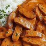 Perfekt Korvstroganoff med ris för stressiga dagar