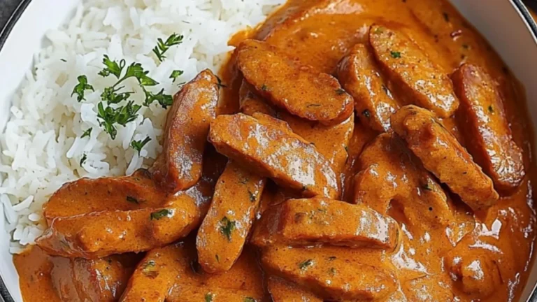 Perfekt Korvstroganoff med ris för stressiga dagar