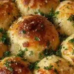 Pull apart vitlöksbullar på färdig pizzadeg